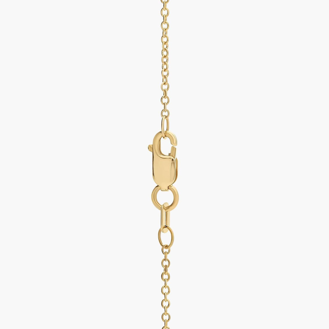 East West Emerald Cut Bezel Lab-Grown Diamond Pendant In White Gold / Yellow Gold