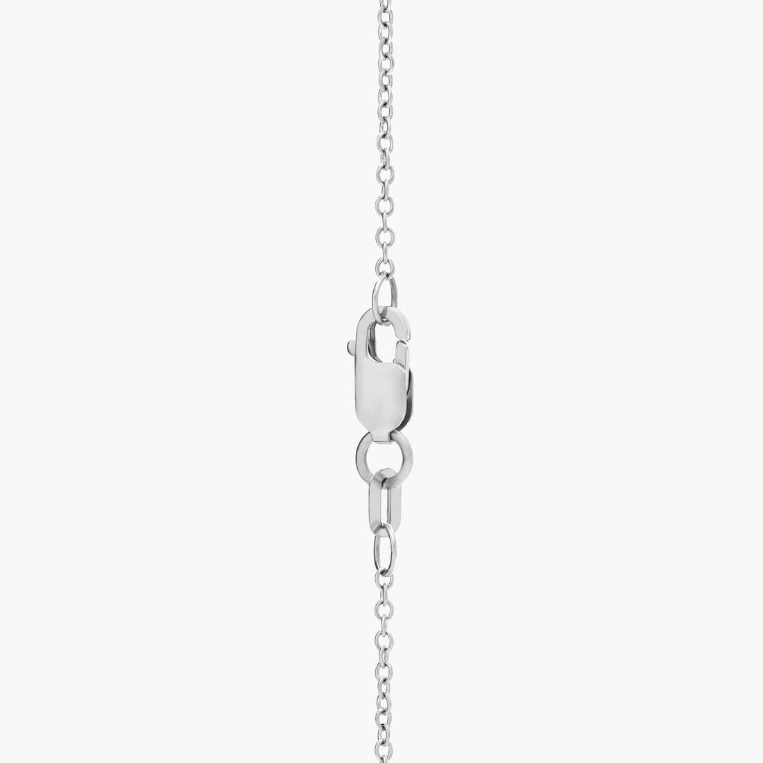 Lab Grown Diamond Two Stone Pendant in White Gold