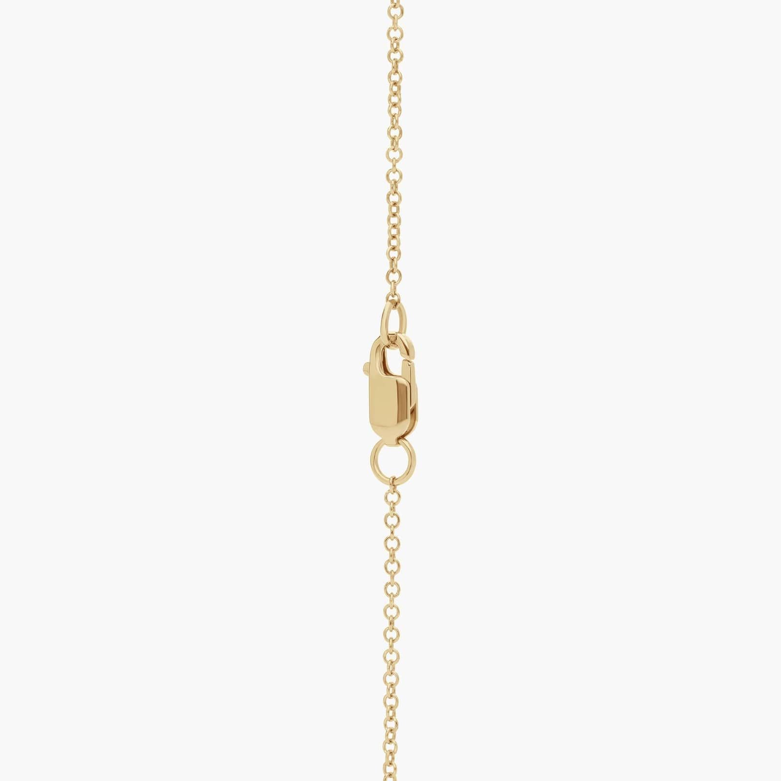 Oval Cut Blue Sapphire and Diamond Circle Pendant Necklace In White Gold / Yellow Gold