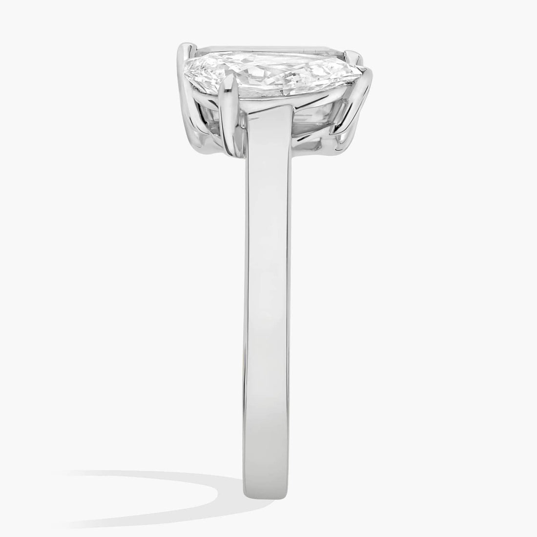 Lab Grown Diamond Two Stone Ring in White Gold