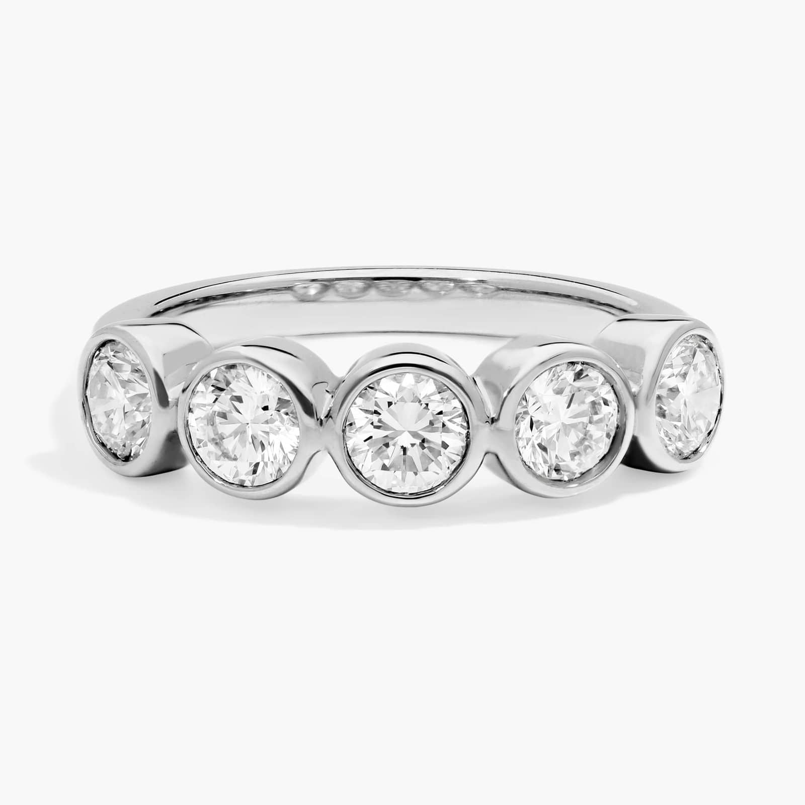 Lab-Grown Diamond Bezel Ring in 10K/14K/18K GOLD