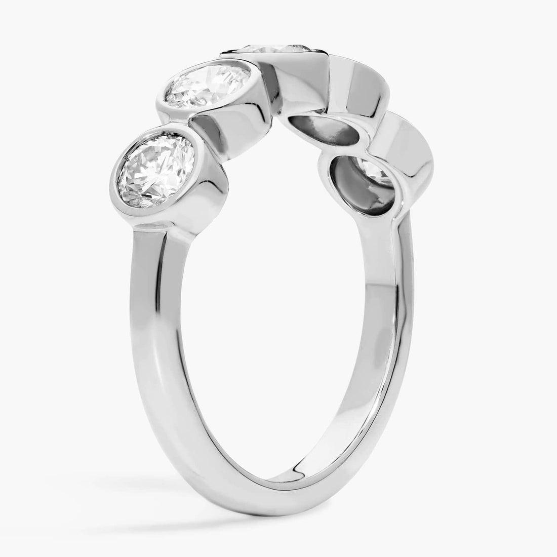 Lab-Grown Diamond Bezel Ring in 10K/14K/18K GOLD