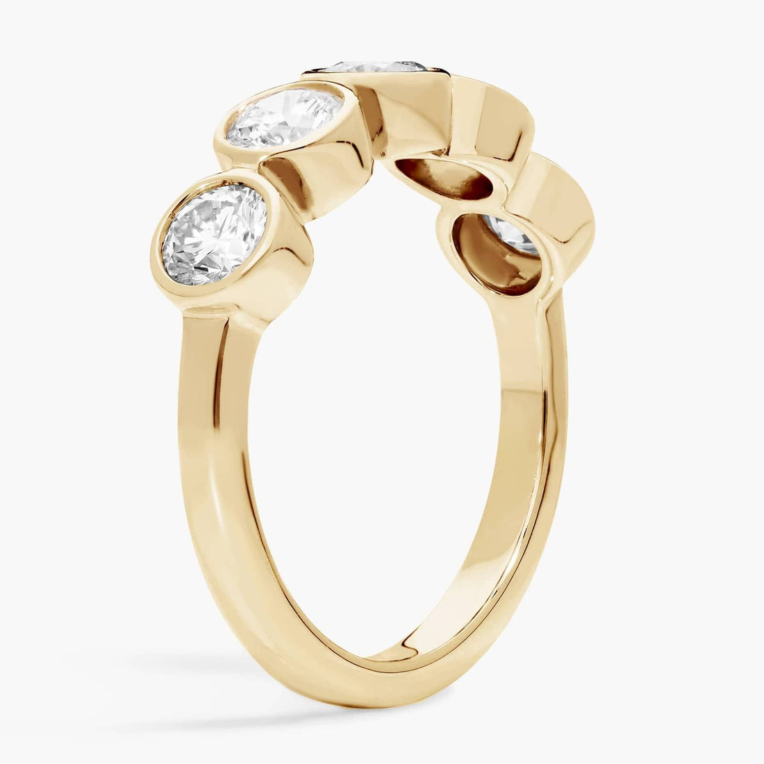 Lab-Grown Diamond Bezel Ring in 10K/14K/18K GOLD