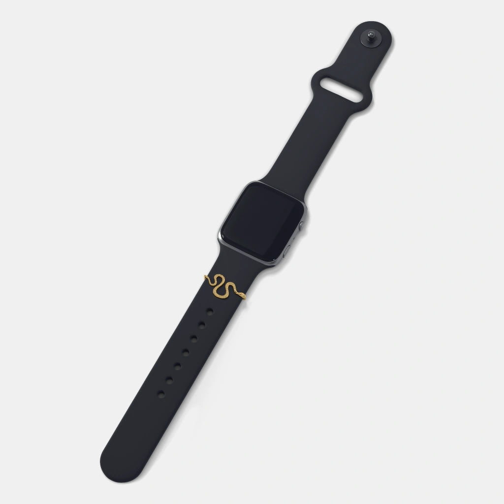 Gold Snake Watch Band Charm — Apple Watch Edition