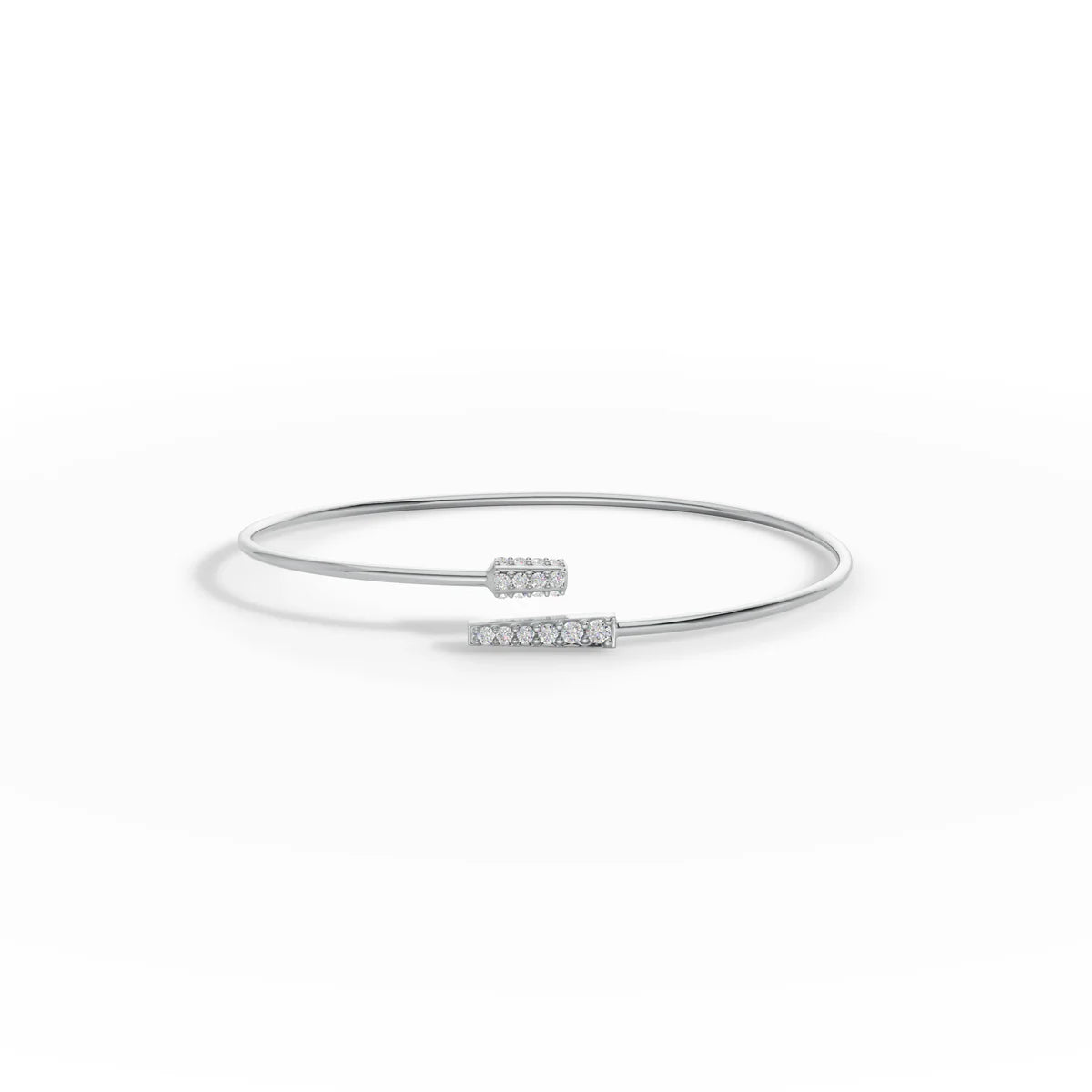 Elegant Twist Cuff Charm Bracelet With Pure 925 Silver