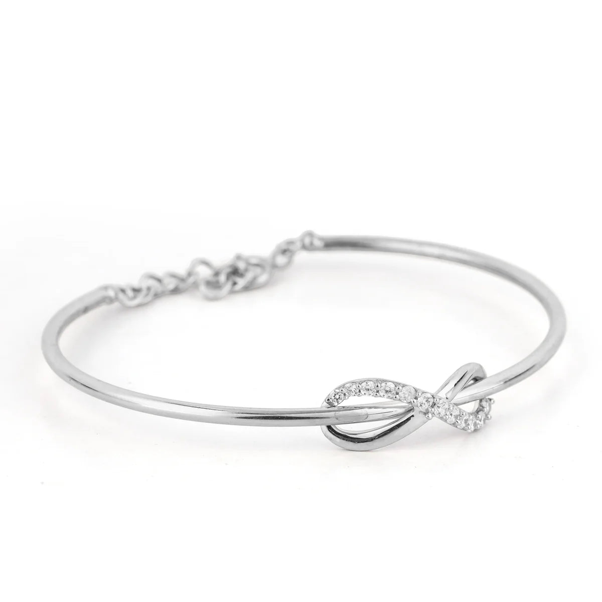 Infinity Sparkle Diamond Bracelet in 925 Sterling Silver
