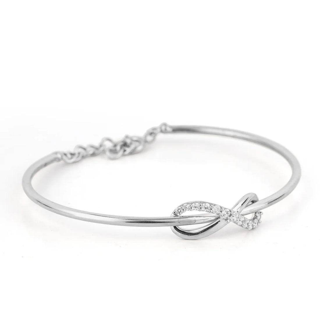 Infinity Sparkle Diamond Bracelet in 925 Sterling Silver