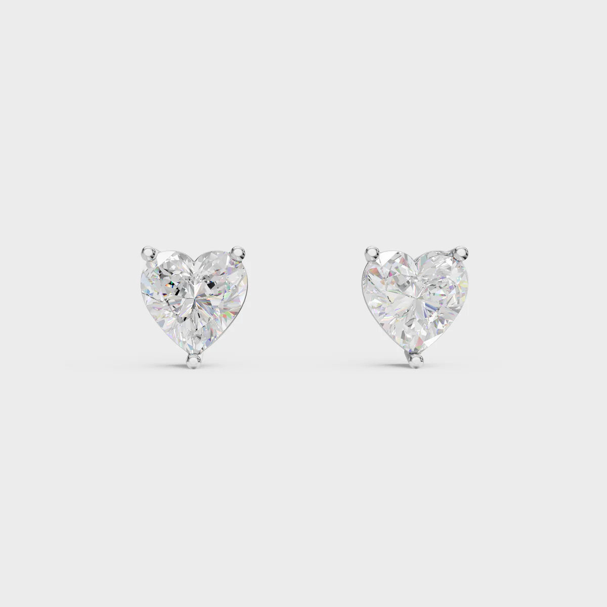 BVD jewels 925 Silver Heart Shape Earrings Or Mini Studs Silver Jewellery for Women & Girl's | Great for Gifting Made With Pure 925 Silver