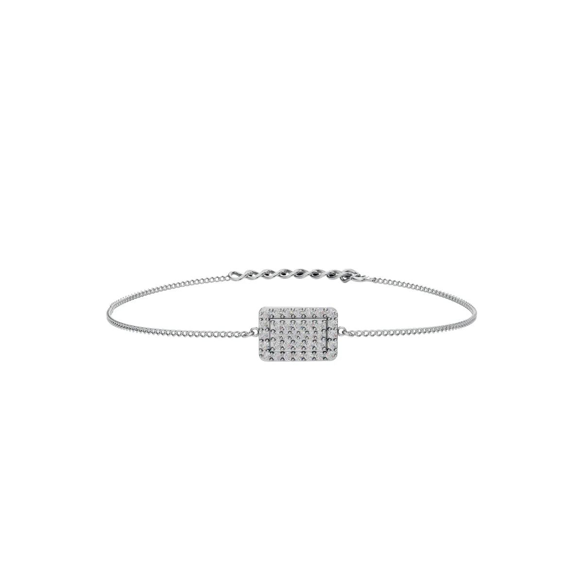 Sparkle Grid Bracelet – Modern Shine Meets Minimal Elegance Made With Pure 925 Silver