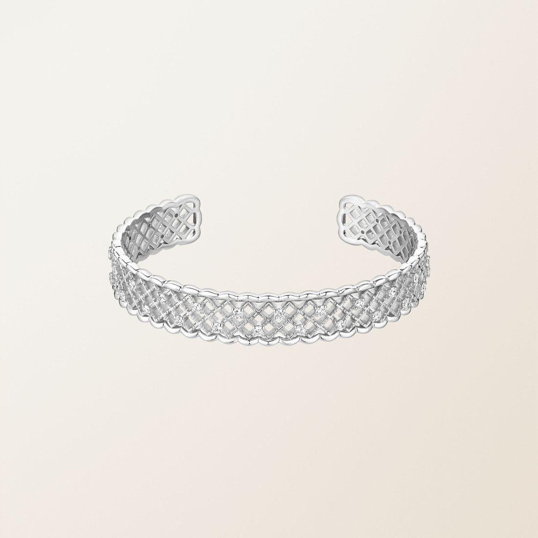 Scallop Weave Diamond Bracelet