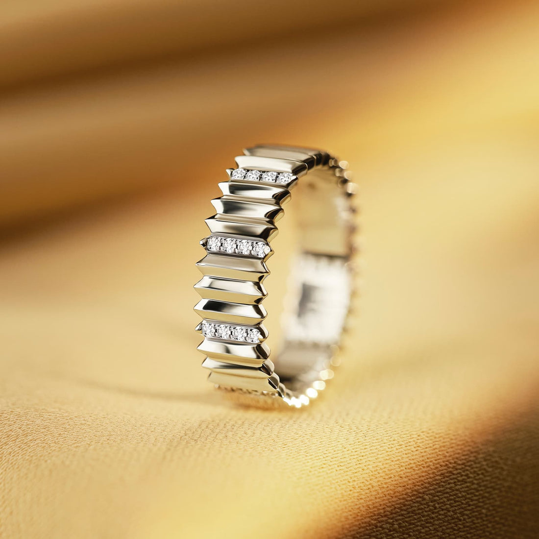 Imperium Diamond Band Gold Ring