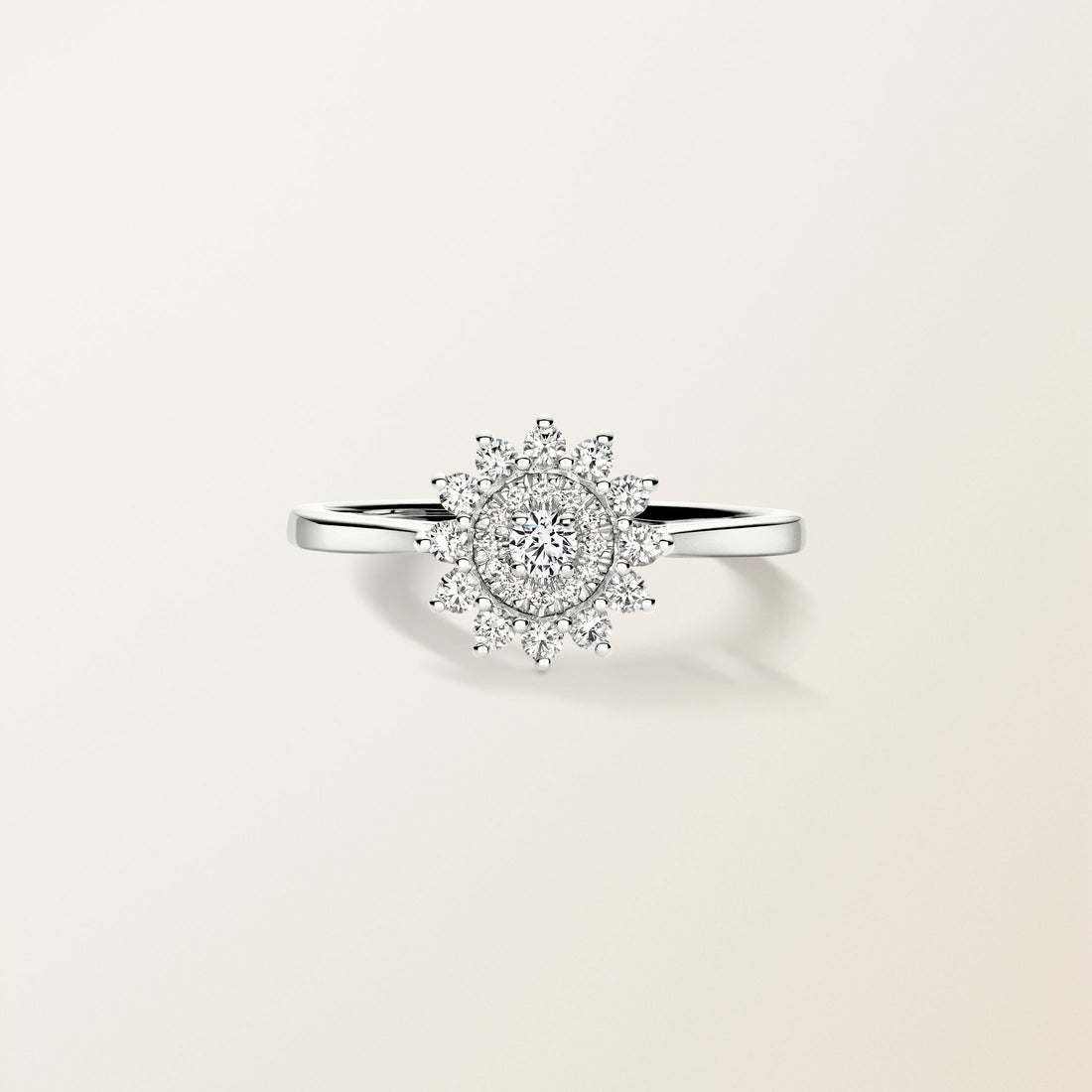 Wildflower Halo Gold Ring
