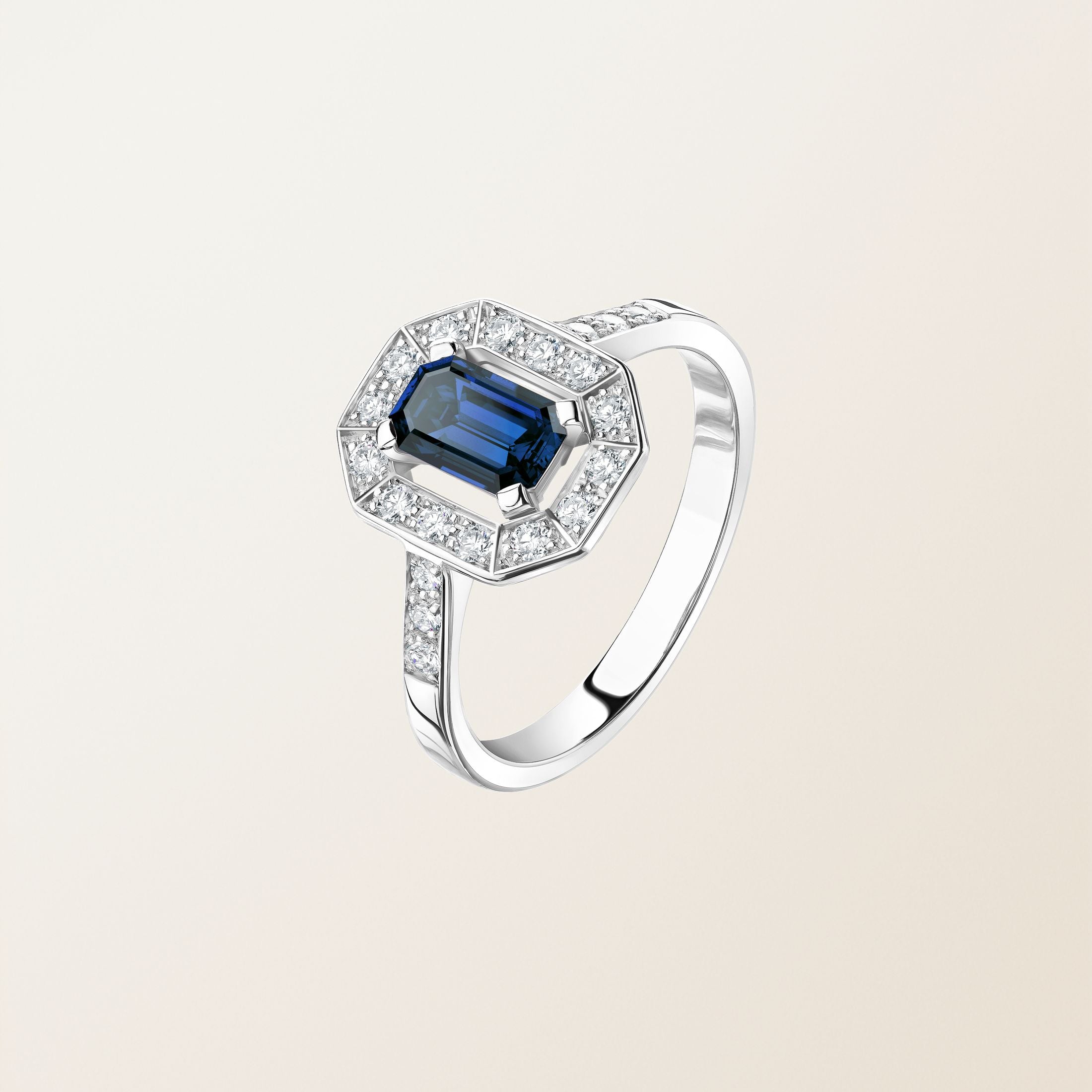 Astera Emerald Halo Ring