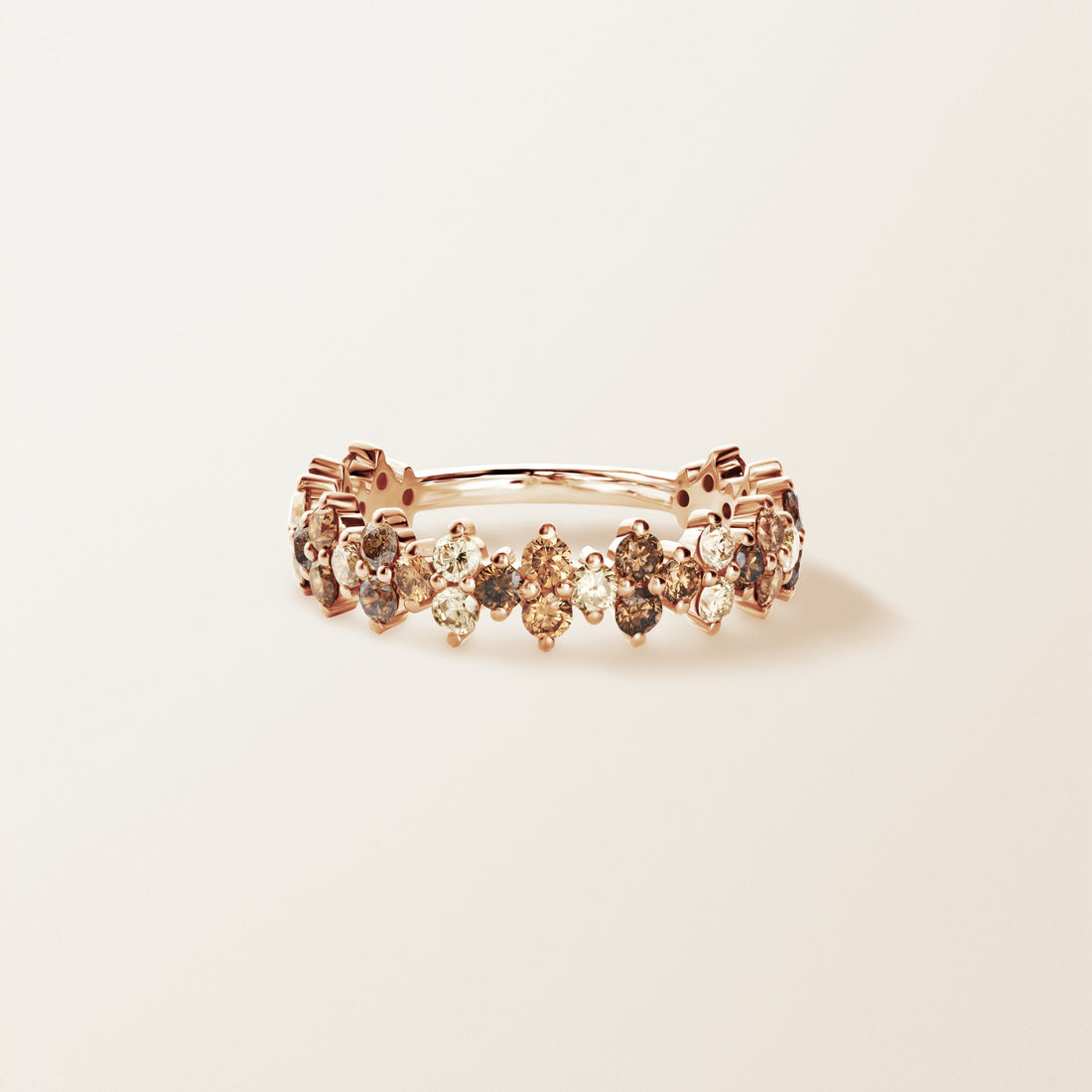 Mocha Crown Diamond Ring