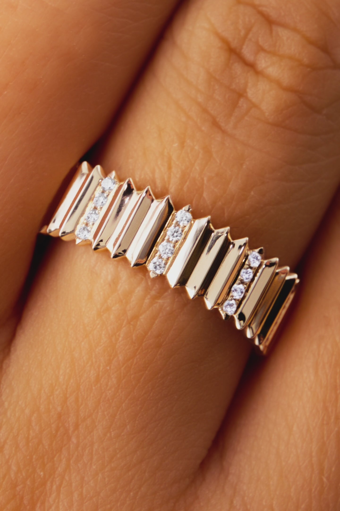 Imperium Diamond Band Gold Ring