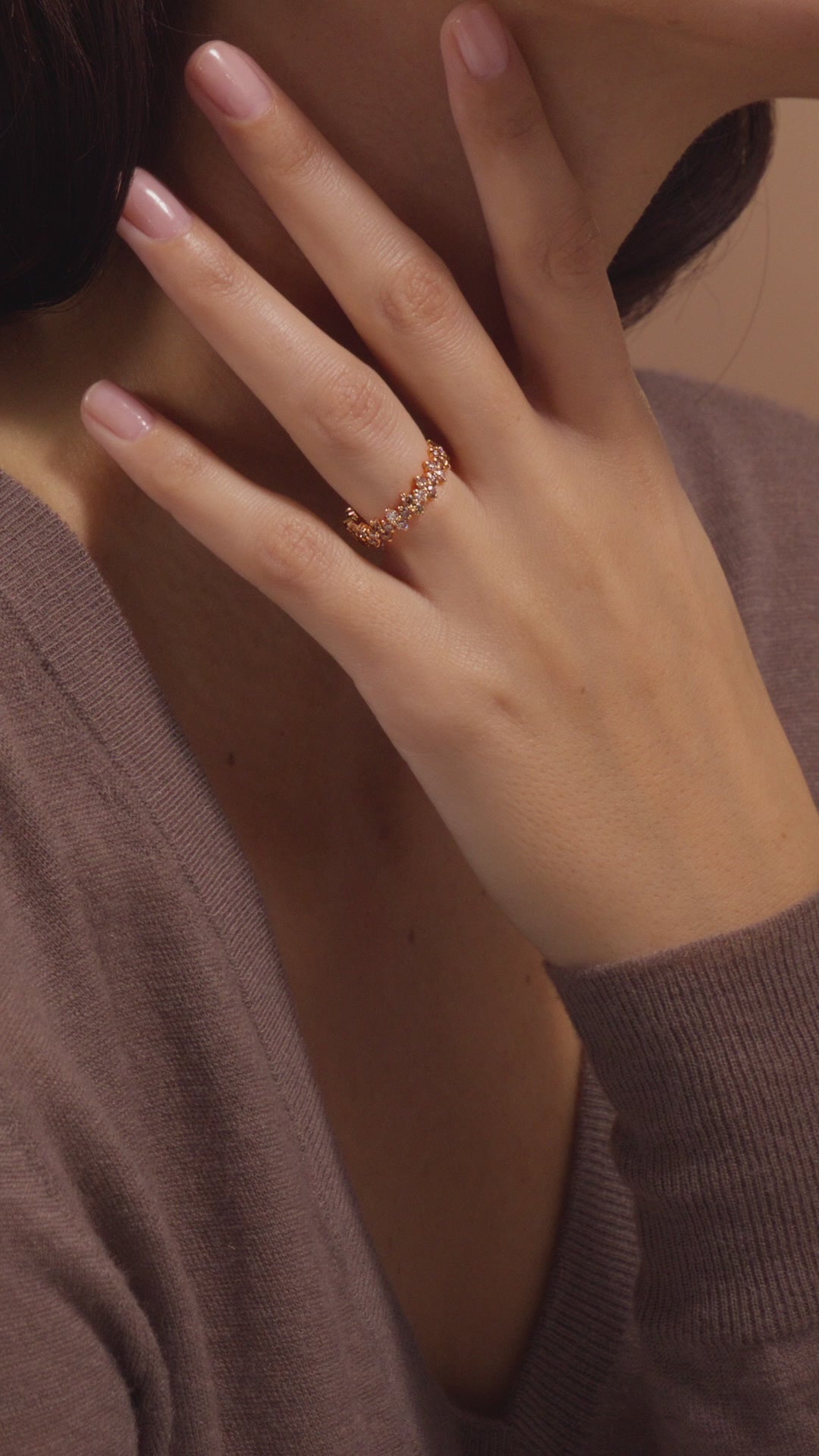 Mocha Crown Diamond Ring